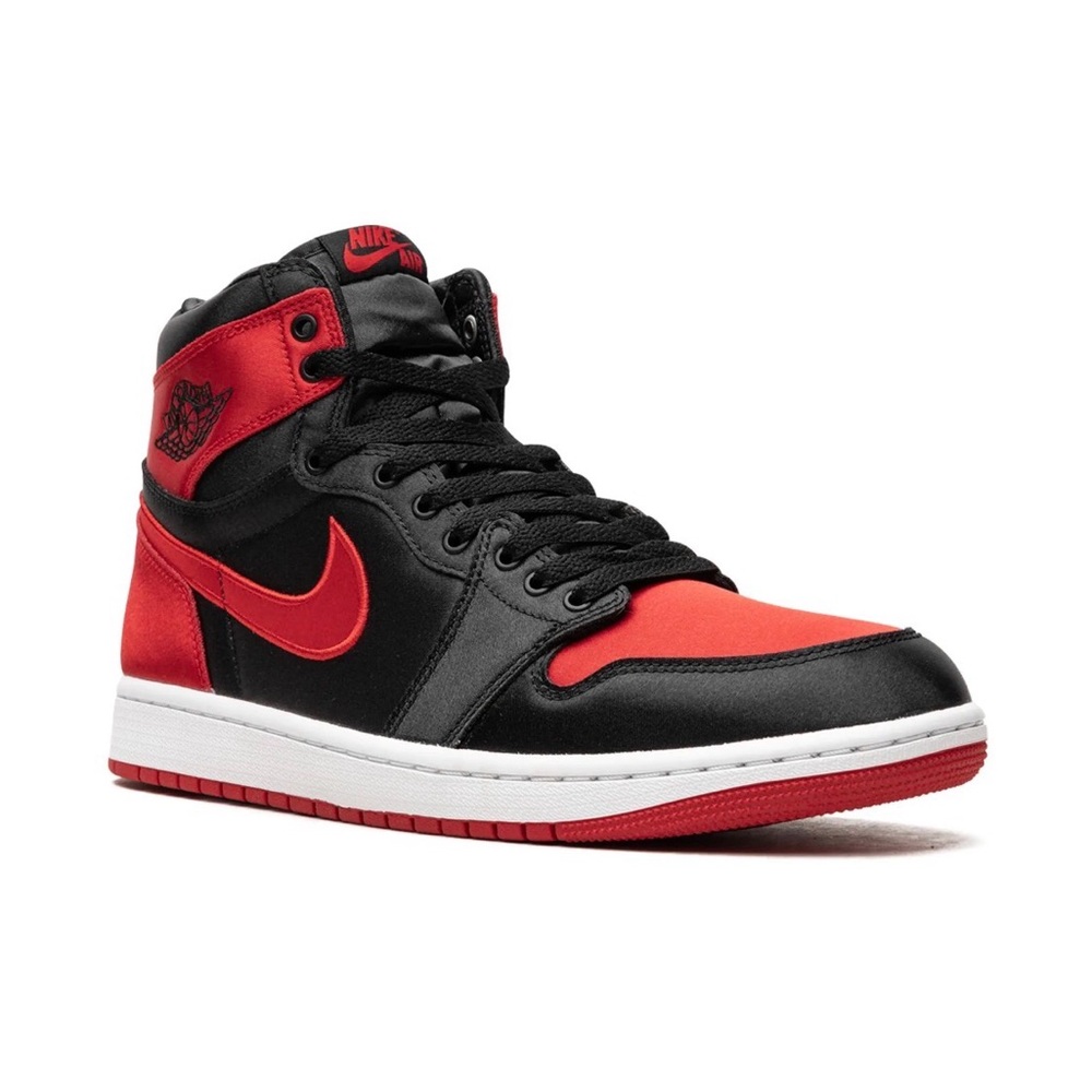 Jordan 1’s Black and Red Satin Breed